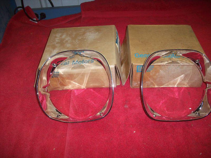 1970 71 72 73 pontiac firebird trans am formula nos headlamp bezels in gm boxes