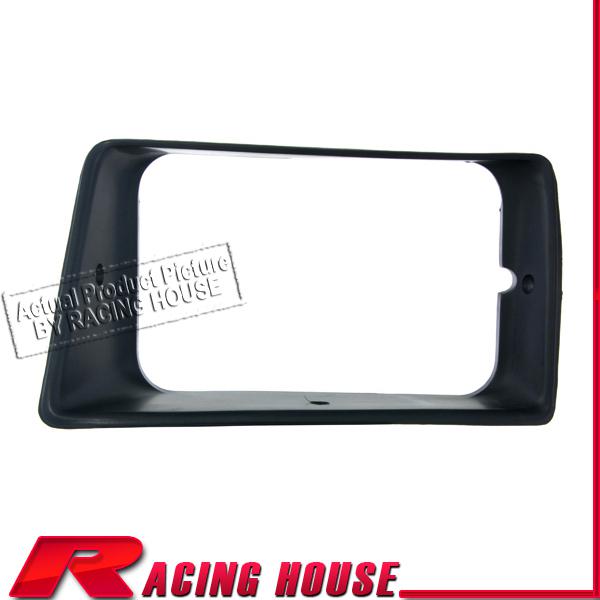 Driver side frame head light lamp door bezel 87-88 dodge shadow left black lh