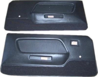 1969 mustang deluxe door panels, black