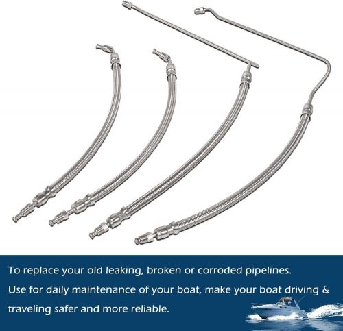 Trim Tilt Hydraulic Ram Cylinder Hose Kit for Mercruiser Alpha Bravo 15-9/16", US $75.49, image 10