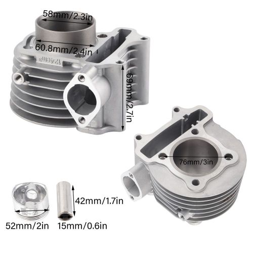 Cylinder Kit Engine Cylinder Kit Aluminum Alloy Cylinder Piston Rings, US $48.11, image 6