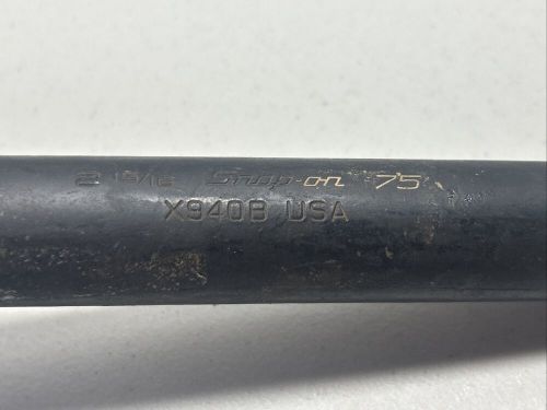 Snap-on x940b 2-15/16" 12-point offset box tubular wrench forged usa