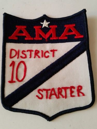 Vintage - ama "american motorcycle association" district 10 patch