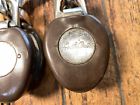 Pair of vintage southcoast bronze snap shackle snatch blocks 5/8" line