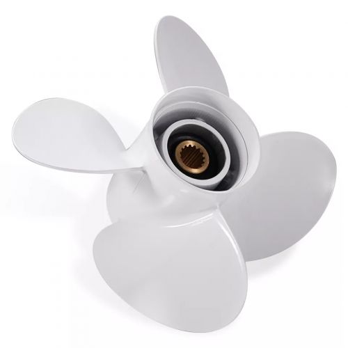4Blades 13.4 x 15 Outboard Boat Propeller Aluminum For Yamaha 50-130HP 15 Spline, US $166.98, image 6
