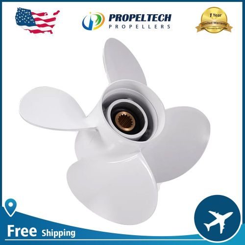 4Blades 13.4 x 15 Outboard Boat Propeller Aluminum For Yamaha 50-130HP 15 Spline, US $166.98, image 8