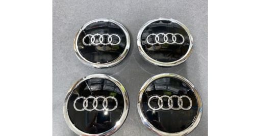 Audi 69mm Black Chrome Wheel Rim Center Hub Caps Emblem 4PC Set 4B0601170A, US $22.99, image 5