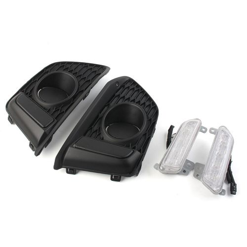 2x LED Daytime Running Lights DRL Fog Lamp Assembly For Honda Fit Jazz 2014-2017, US $83.43, image 2