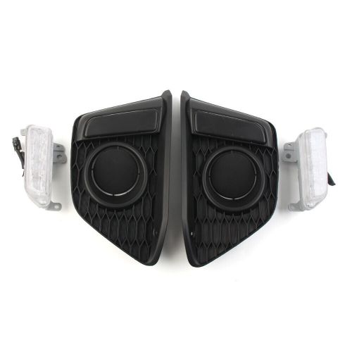 2x LED Daytime Running Lights DRL Fog Lamp Assembly For Honda Fit Jazz 2014-2017, US $83.43, image 3