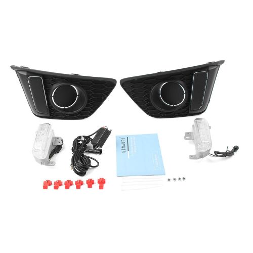 2x LED Daytime Running Lights DRL Fog Lamp Assembly For Honda Fit Jazz 2014-2017, US $83.43, image 12