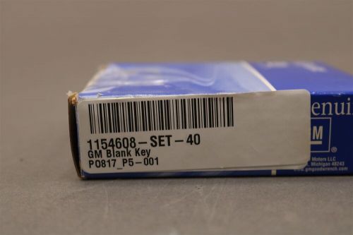 New oem gm "j" key blank set of 40 1154608 chevrolet gmc oldsmobile buick