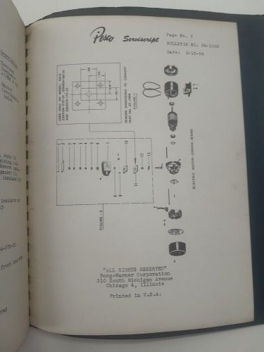 1950's Pesco Products Service Data Volume I Manual Aviation Fuel Pumps Motors, US $150.00, image 5