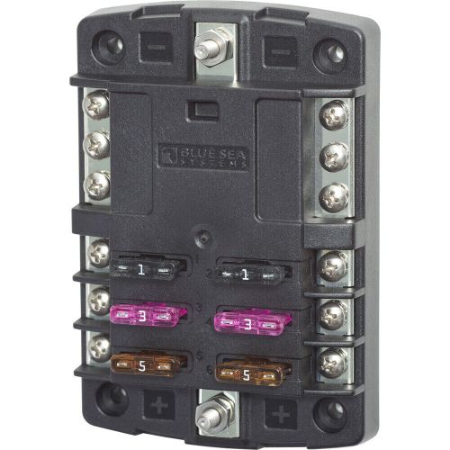 Blue Sea 5030 ST Blade Fuse Block w/o Cover - 6 Circuit w/Negative Bus, US $59.67, image 2