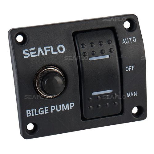 SEAFLO 3-Way Bilge Pump Panel Switch MAN-OFF-AUTO Rocker Switch 12V/24V 15A, US $19.98, image 4