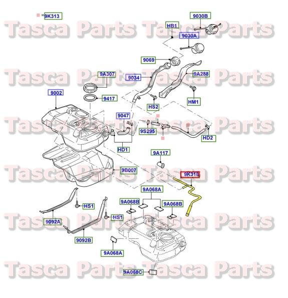 Brand new oem fuel vapor tube 2001-2004 2.0l zetec ford escape #yl8z-9k318-ba