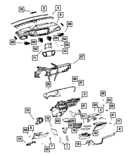 Genuine Mopar Steering Column Shroud Gap Hider 5RL41GTVAD, US $107.70, image 4