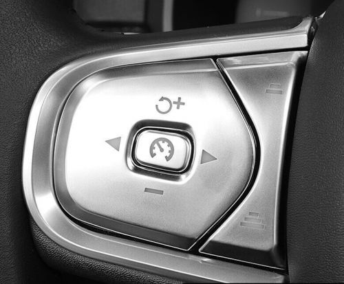 6pcs Steering Wheel Button Frame Cover Matte Silver Fit For Volvo XC60 18-23, US $48.18, image 2