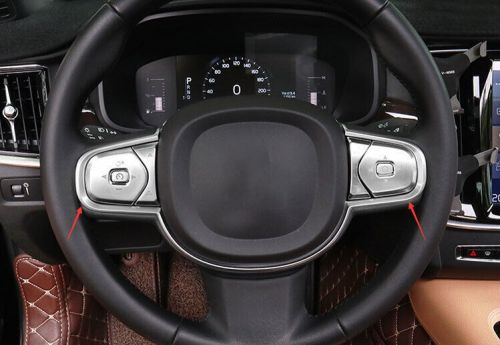 6pcs Steering Wheel Button Frame Cover Matte Silver Fit For Volvo XC60 18-23, US $48.18, image 7