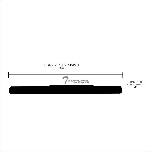 Topline For 2007-2017 Tundra Regular Cab 4" Oval Side Step Nerf Bars - Stainless, US $128.00, image 9