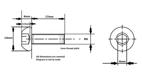 Honda CBF1000 2006 - 2016 front disc bolts screws M6 x 17mm A2-70 Stainless x 12, US $, image 5