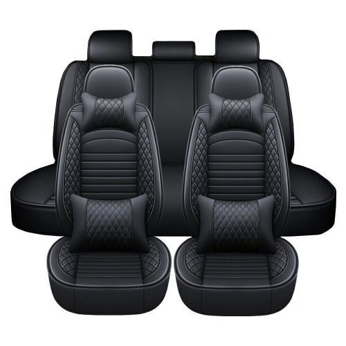 Car Seat Covers Full Set Black/Red Premium Universal Fit Split Bench For Honda, US $68.49, image 16