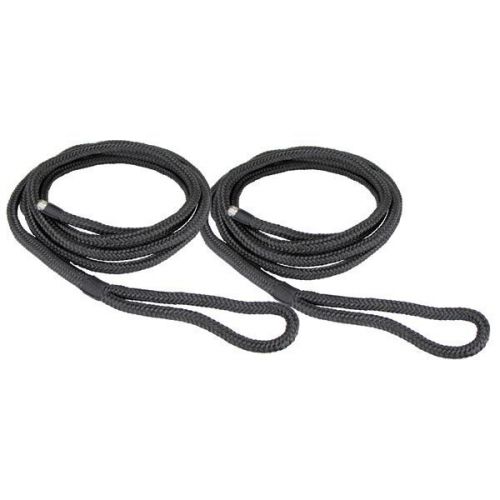 Black Braided Polyester Fender Lines with eye 10mm x 2.5m Pair, AU $39.00, image 3