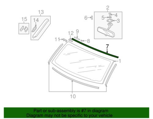 Genuine Honda Upper Molding 73150-SCV-A01, US $33.96, image 2