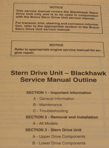 1992 MerCruiser Service Manual # 20 Blackhawk Stern Drive Unit 90-823228 792, US $22.97, image 9