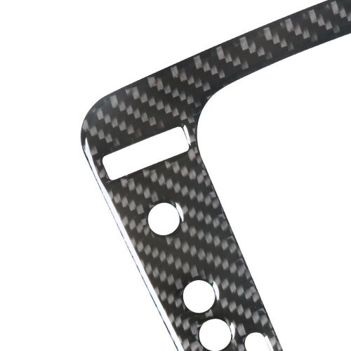 Gear shifter control panel trim w/ navi 6.3&#034; radio carbon fiber for vw tiguan