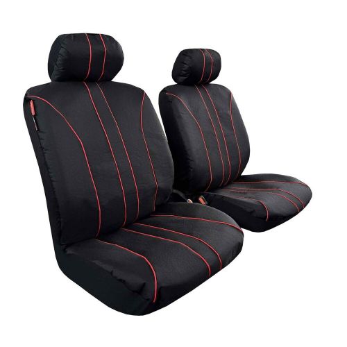 Waterproof Canvas Black w/t Red Piping Front Car Seat Covers For Nissan Rogue, US $56.99, image 4
