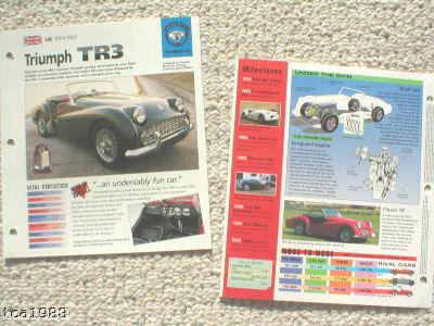 1955 / 1956 / 1957 TRIUMPH TR3 / TR-3 IMP Brochure : TR3A A, US $10.00, image 2