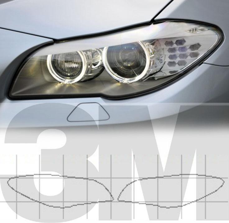 2011-2013 bmw 550 550i 5 series clear 3m protection precut headlights film vinyl