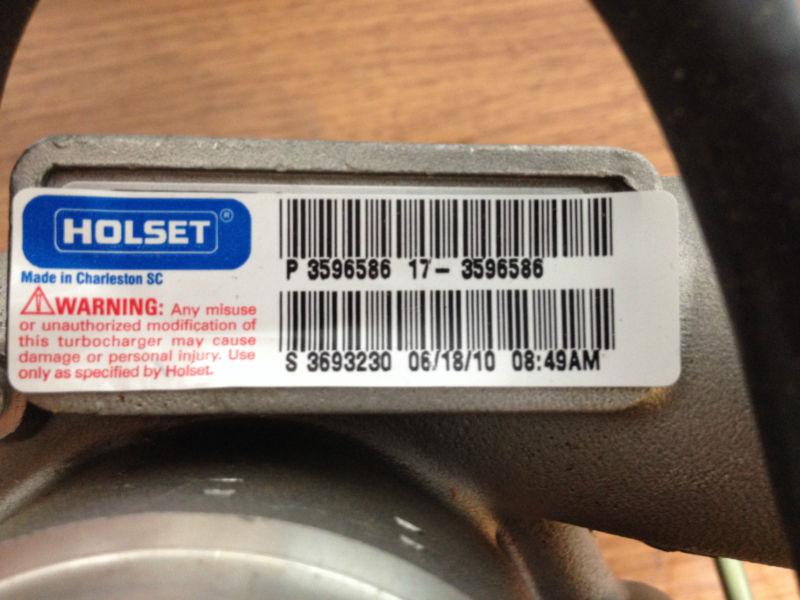 Holset Turbo #3596586 For JICASE Agricultural Equipped with Cummins 4BTA (STR 1), US $1,300.00, image 3
