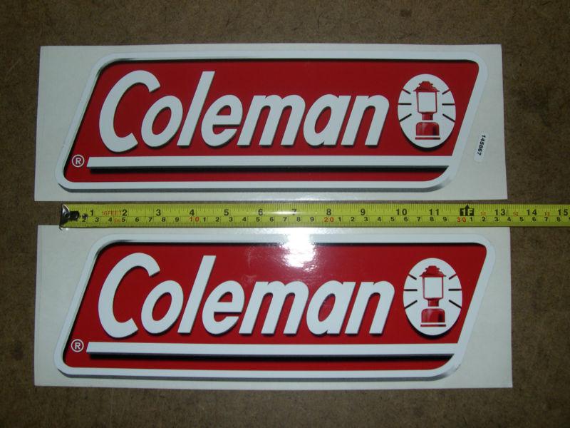 Coleman pop-up camper decal 2/pkg. new oem