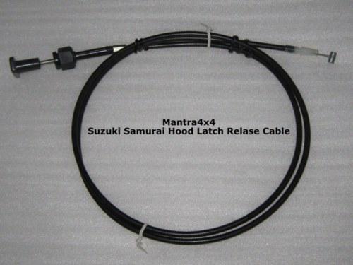 Suzuki sj samurai hood latch lock release cable 85 86-95 new free shipping