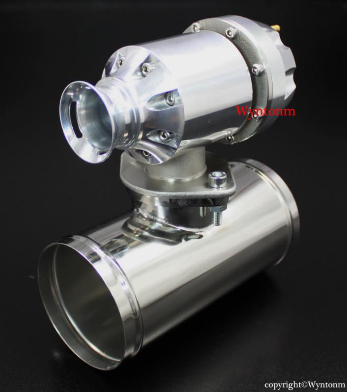 Ssqv sqv bov type rs blow off turbo w/ 2.5" polished stainless steel pipe silver