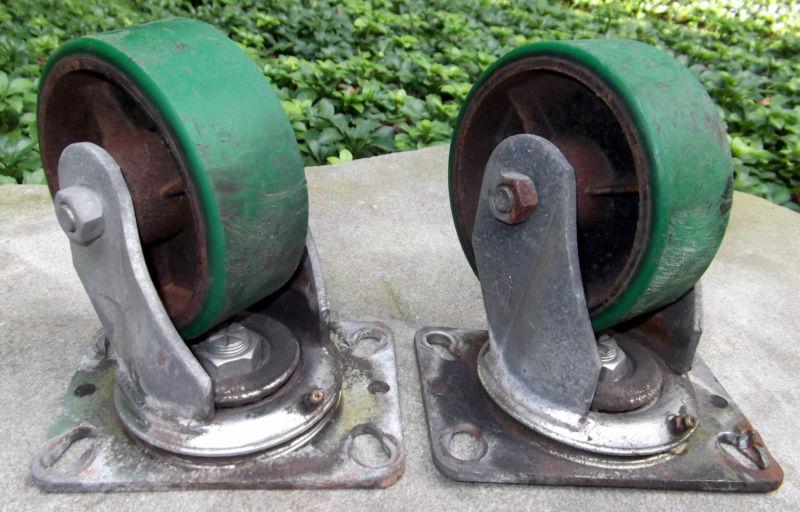 2 heavy duty "rv skid wheels" for 5th wheel/camper/trailer