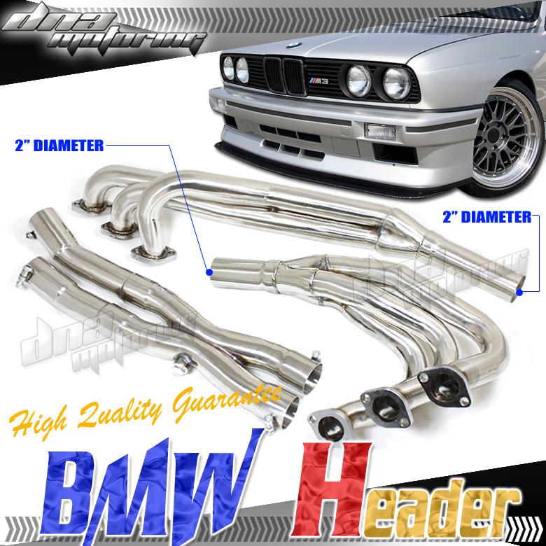 Bmw e30 325 l6 stainless steel full racing header/ manifold exhaust+down/y-pipe