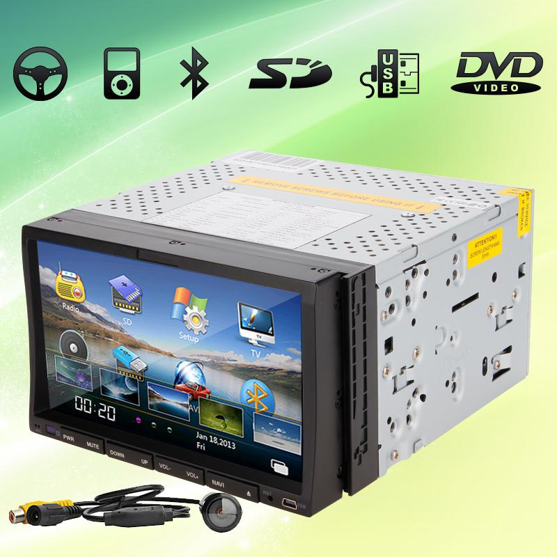 7" in dash car dvd player gps navigation ipod bluetooth +camera