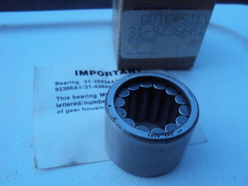 Mercury mercruiser quicksilver 31-92366a1 driveshaft lower bearing new in box