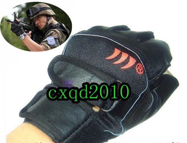  leather weightlifting gym body building training fitness sports riding gloves 