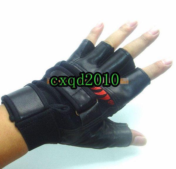 Leather Weightlifting Gym Body Building Training Fitness Sports Riding Gloves , US $9.99, image 2