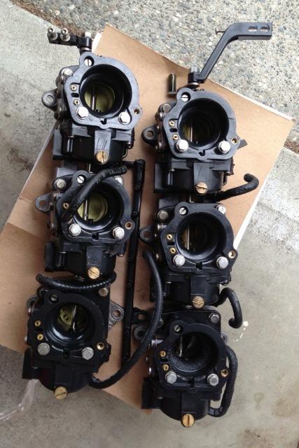 Carburetor assy 1995 200hp johnson outboard motor j200tzeoc