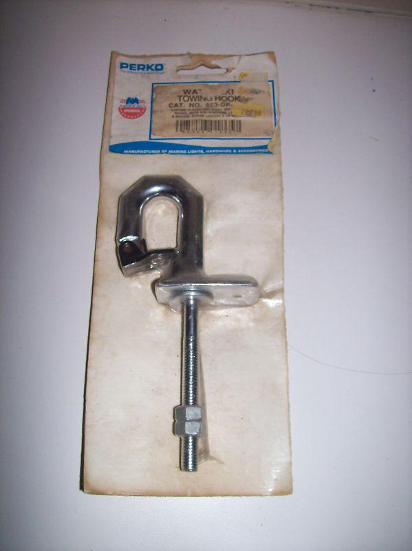 Perko water ski towing hook- perko chrome plated zinc body ski towing hook *usa*