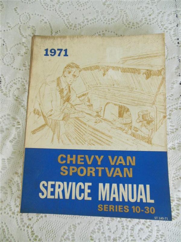 1971 chevy van sportyvan service manual ~series 10-30~