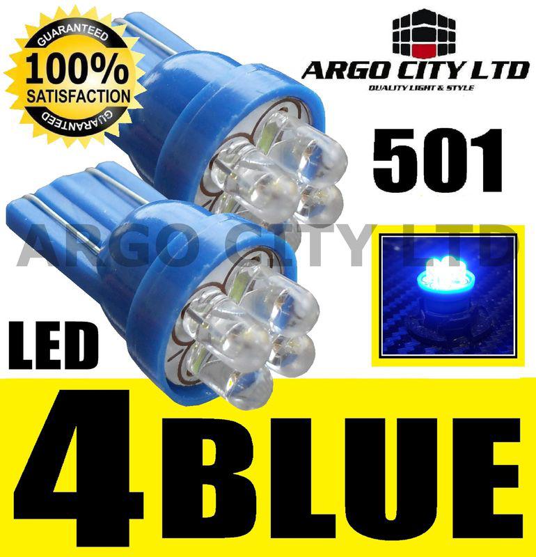 501 QUAD 4 LED BLUE BULBS FORD TRANSIT CONNECT RANGER, US $4.63, image 1