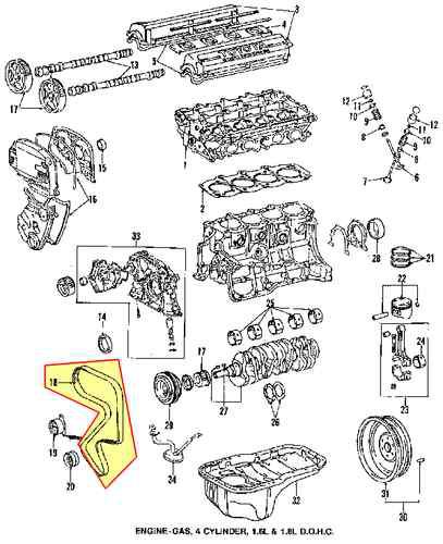 Toyota 1356819046 genuine oem factory original timing belt