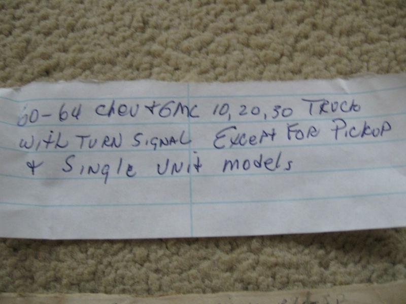 1960-64 CHEVY TRUCK 10-30 series tail light lenses. PAIR! NEW! NOS! 5952675 , US $25.99, image 3