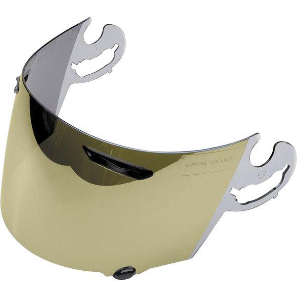Coated gold mirror arai faceshield-vector,quantum 2,rx7 corsair,profile helmet