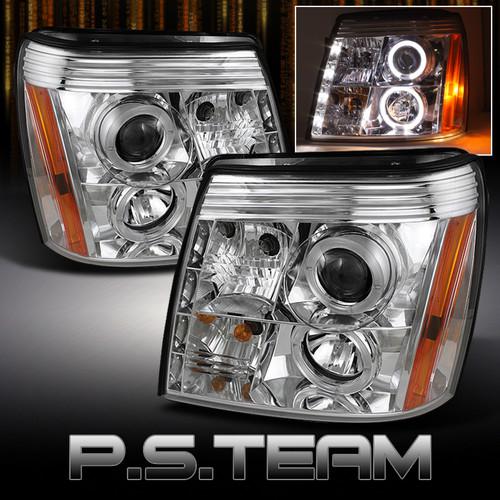 Purchase HID FIT 0206 ESCALADE HALO PROJECTOR HEADLIGHTS w/DAYTIME DRL